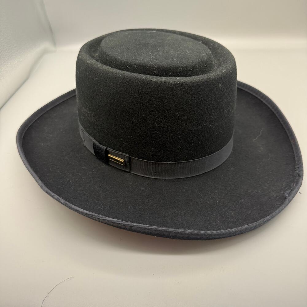 Wild West Warner Brothers James West Cowboy Hat Brown 100% Wool 1999 USA Small